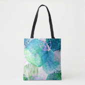 Bloemflorale waterverf abstract tote bag (Voorkant)