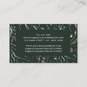 Bloemflorist elegant waterverf in spuit visitekaartje (Achterkant)