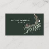 Bloemflorist elegant waterverf in spuit visitekaartje (Voorkant)