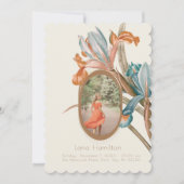  bloemfoto begrafenisprogramma kaart (Voorkant)