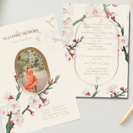  bloemfoto begrafenisprogramma kaart