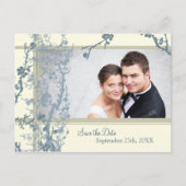 Bloemfoto Bewaar de datum bruiloft Briefkaarten (Voorkant)