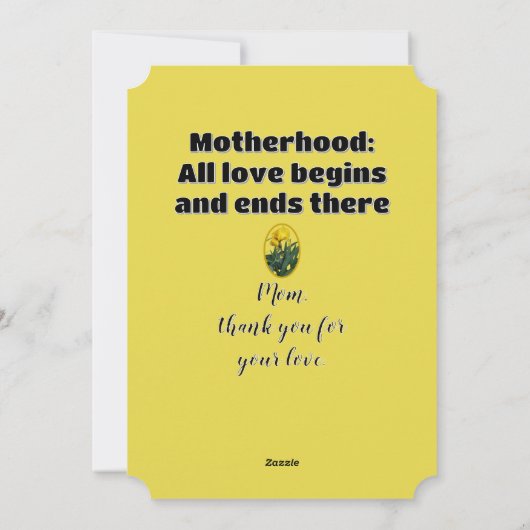 Bloemfoto van gele iris | Moederdag-prijsopgave Feestdagenkaart (Achterkant)