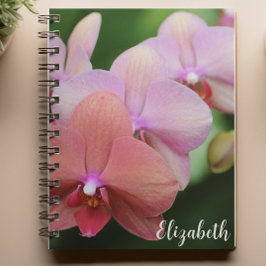 Bloemfotografie Elegante Roze Orchideeën Custom Notitieboek