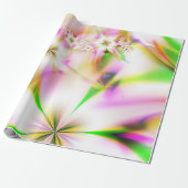 Bloemfractal Cadeaupapier (Uitgerold)