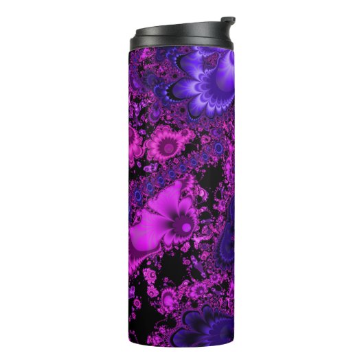 Bloemfractal thermische trommel thermosbeker (Gedraaid links)