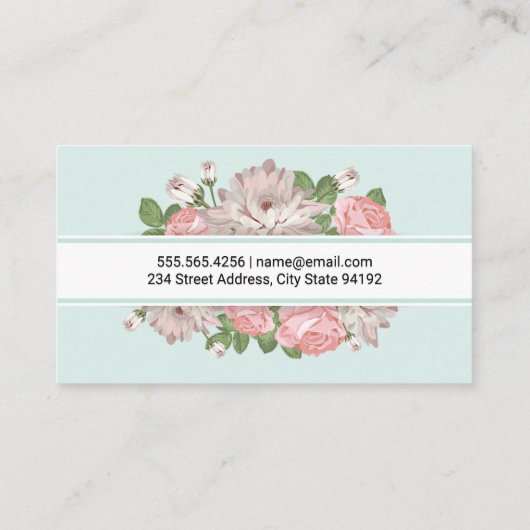 Bloemframe Visitekaartje (Achterkant)