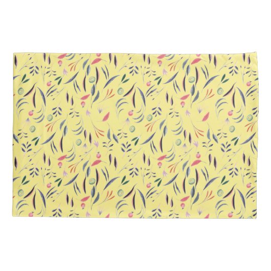 Bloemgeel Christelijk Bijbelvers Kussensloop (Achterkant)