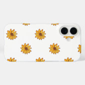 Bloemgeel Hand getrokken patroon Case-Mate iPhone Case (Achterkant (horizontaal))