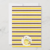 Bloemgeel Onze Honingbij 1e verjaardag Kaart (Achterkant)