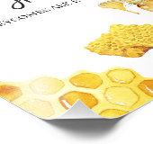 Bloemgele bij Raad eens hoeveel honingraat teken Foto Afdruk (Hoek)