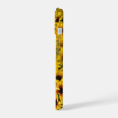 Bloemgele Bloemen Veld iPhone Hoes 15 Case (Linkerkant)