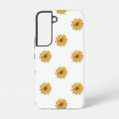 Bloemgele marker inktpatroon samsung galaxy hoesje (Achterkant)