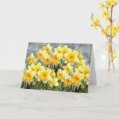 Bloemgele narcis lente bloemen kaart (Gele Bloem)