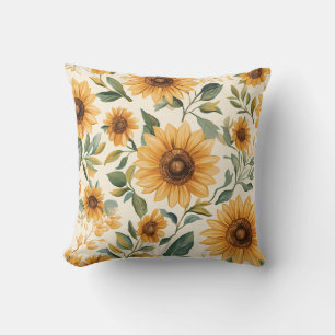 Bloemgele zonnebloemen kussen