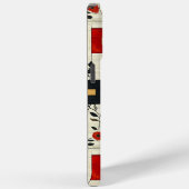  Bloemgeometrie - Vetgedrukte Rood & Zwarte Kunst Case-Mate iPhone Case (Achterkant / Rechts)