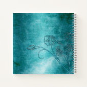 Bloemgeschrift Handgemaakte Spiral Notitieboek (Achterkant)