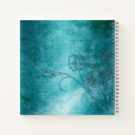  Bloemgeschrift Handgemaakte Spiral Notitieboek (Achterkant)