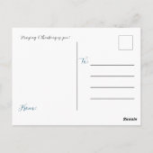 Bloemgeschriften 1 Petrus 5:7 Briefkaart (Achterkant)