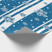 Bloemgestreepd inpakpapier (Hoek)