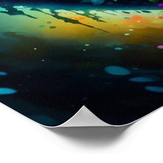 Bloemgevulde hart Valentijnsdag Poster (Hoek)