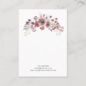 Bloemgewei Ketting Hanger Display Kaart Visitekaartje (Achterkant)