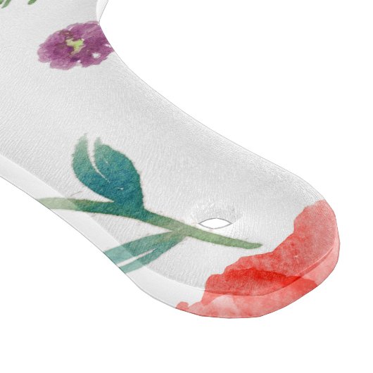 Bloemglazen snijplank - Keukencadeau voor koppels (Hoek)