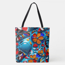 Bloemglazuur Canvas tas