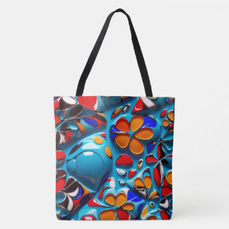 Bloemglazuur Canvas tas