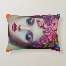 bloemgodin accent kussen