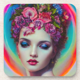 bloemgodin bier onderzetter