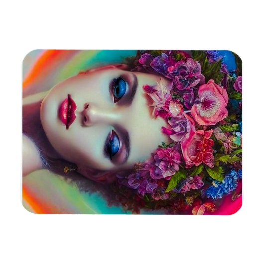 bloemgodin magneet (Horizontaal)