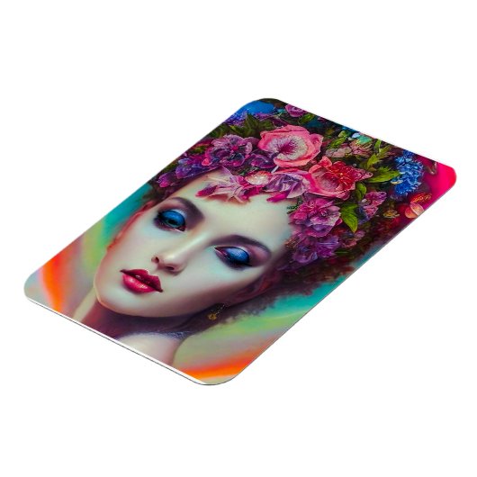 bloemgodin magneet (Linkerzijde)