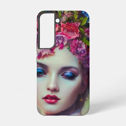 bloemgodin samsung galaxy hoesje (Achterkant)