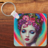 bloemgodin sleutelhanger (Voorkant)