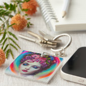 bloemgodin sleutelhanger (Voorkant Rechts)