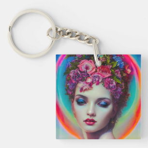 bloemgodin sleutelhanger
