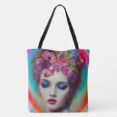 bloemgodin tote bag (Achterkant)