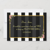 Bloemgoud Folie ZUL JE MIJN BLOEMENMEISJE ZIJN? Kaart (Achterkant)