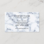 Bloemgoud Lijst op wit marmer | VISITEKAARTJE (Achterkant)