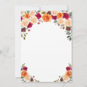 Bloemgoud Tiara Quinceanera Kaart (Achterkant)