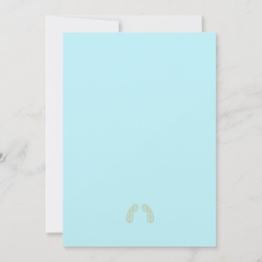 Bloemgrens Aqua & Goud Indische bruiloft Mehendi Kaart (Achterkant)