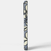 Bloemgrijs en Cream bloempatroon Case-Mate iPhone Case (Achterkant / Links)