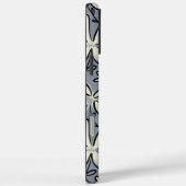 Bloemgrijs en Cream bloempatroon Case-Mate iPhone Case (Achterkant / Rechts)