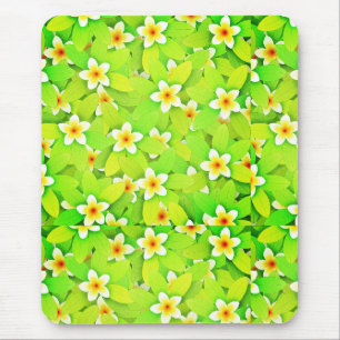 Bloemgroen Bladeren Patroon-61717 Muismat