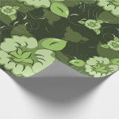 Bloemgroen inpakpapier