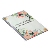 bloemgroen notitieboek (Rechterzijde)