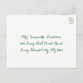 Bloemgroen RSVP Succulenten & Cactus Zuidwest Uitnodiging Briefkaart (Achterkant)