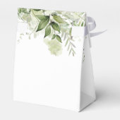 Bloemgroen Script Vrijgezellenfeest Bedankdoosjes (Achterkant)