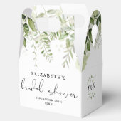 Bloemgroen Script Vrijgezellenfeest Bedankdoosjes (Geopend)